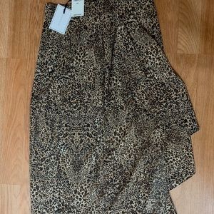 Leopard print skirt